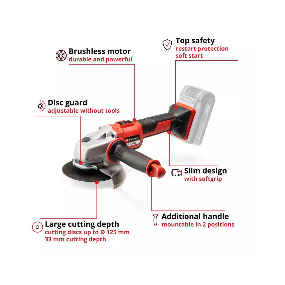 Meuleuse d angle O125MM 18V solo axxio 18125 Einhell 4431140