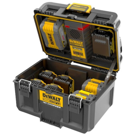 Coffret avec chargeur double port toughsystem 18V Dewalt DWST83470 gb