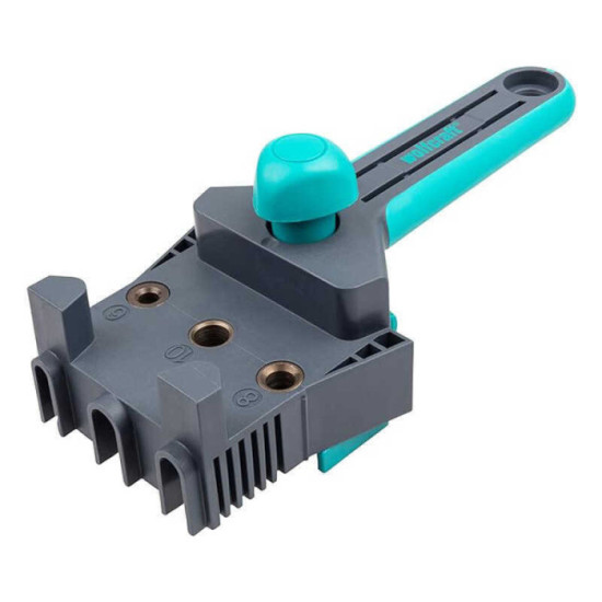 Guide d assemblage bois pour chevilles 6 10 mm wolfcraft 4640000
