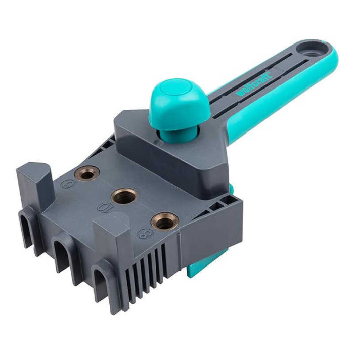 Guide d assemblage bois pour chevilles 6 10 mm wolfcraft 4640000