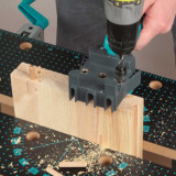 Guide d assemblage bois pour chevilles 6 10 mm wolfcraft 4640000