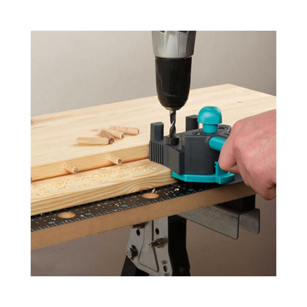 Guide d assemblage bois pour chevilles 6 10 mm wolfcraft 4640000
