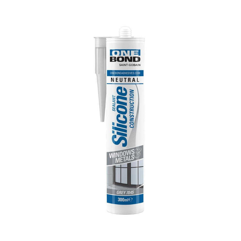 Mastic silicone construction neutre gris 7045 300ML 1PC onebond 66254431119