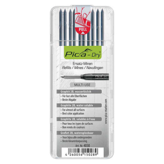 Crayon de chantier avec kit de 10 mines Pica 3030+4030 au prix HT