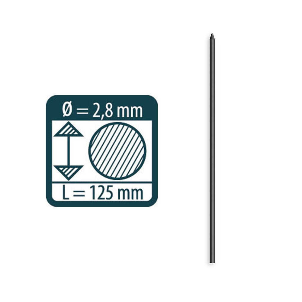 Kit de 10 mines de rechange graphite pour crayon dry Pica 4030