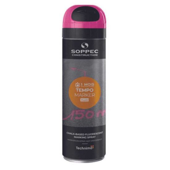 Traceur de chantier fluorescent cerise Soppec 141725O au prix HT