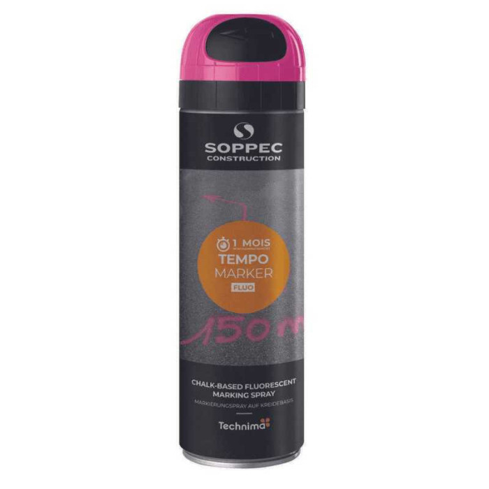 Traceur de chantier fluorescent cerise Soppec 141725O au prix HT