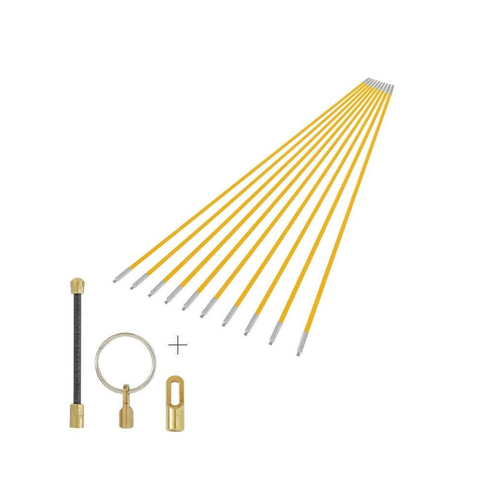 Jeu de 10 baguettes tire fils 1M avec accessoires taravello pro 203
