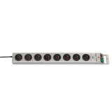 Brennenstuhl multiprise super solid argente 8 prises avec parafoudre