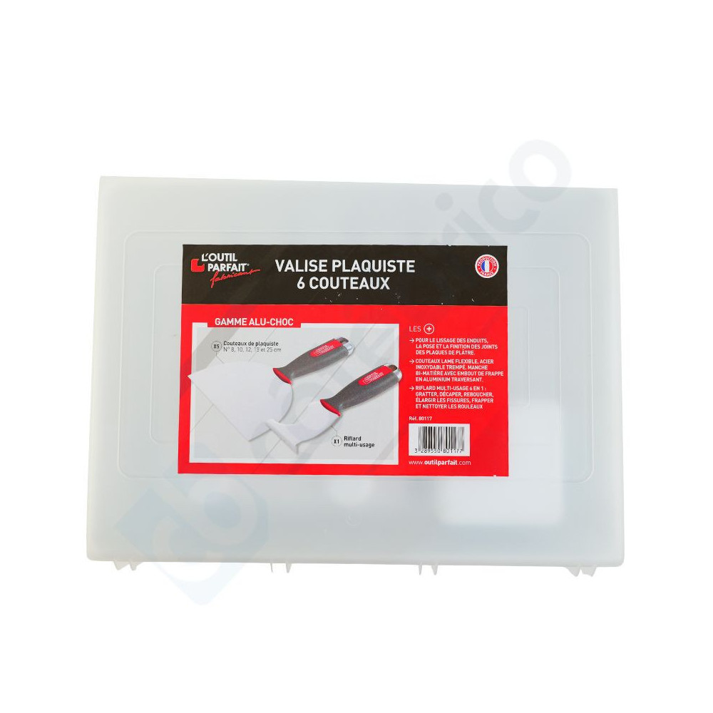Valise plaquiste 6 couteaux outilt parfait 80117