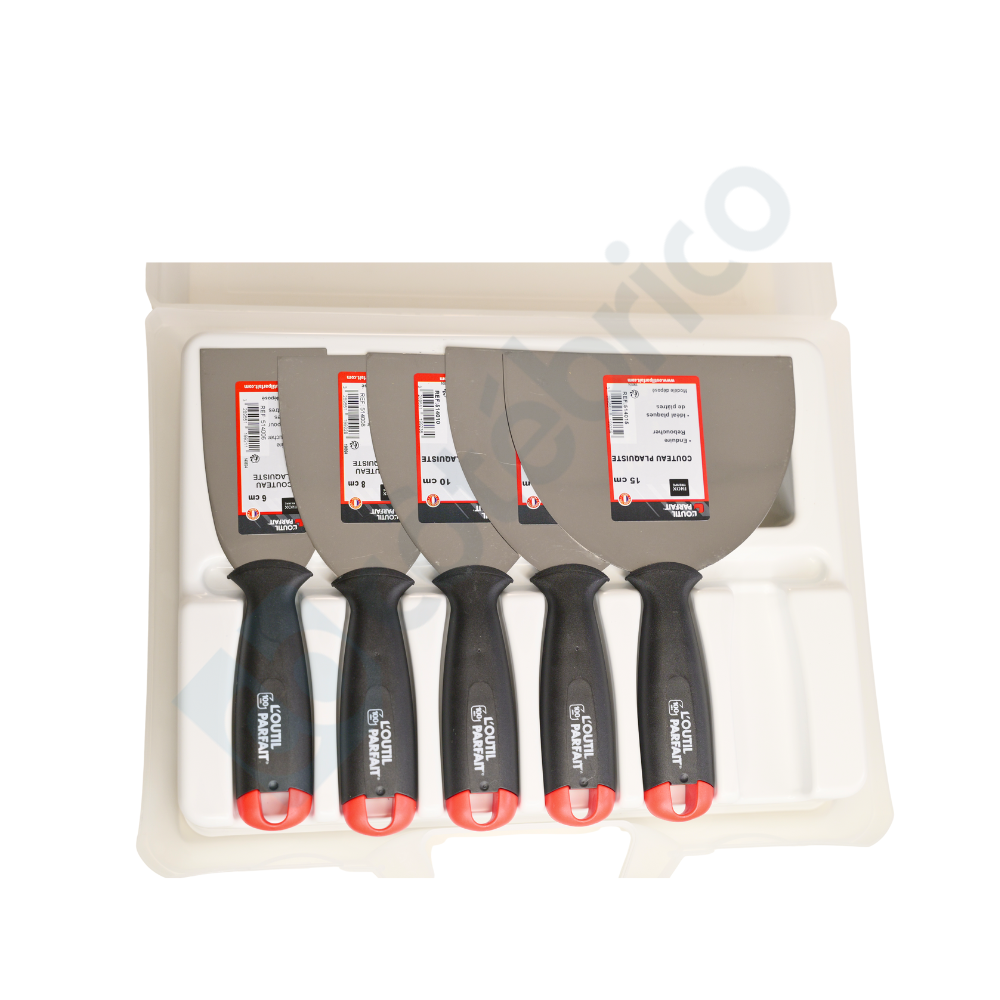 Valise 5 couteaux pour plaquiste outil parfait 80238