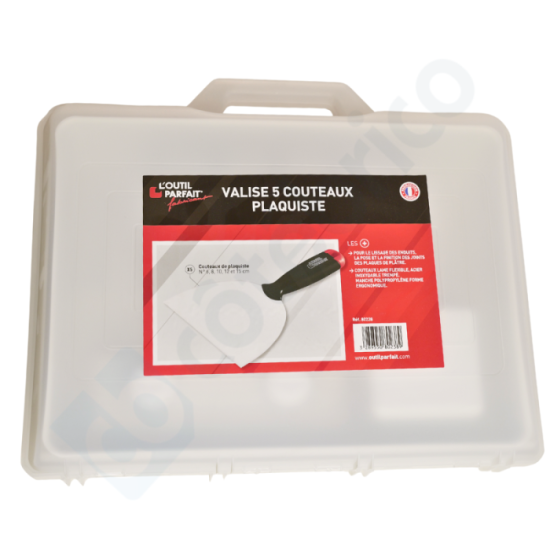 Valise 5 couteaux pour plaquiste outil parfait 80238