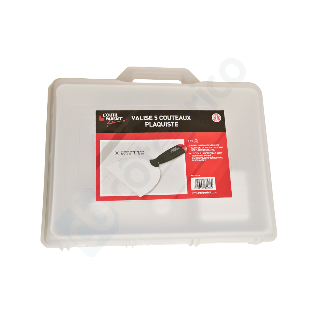 Valise 5 couteaux pour plaquiste outil parfait 80238