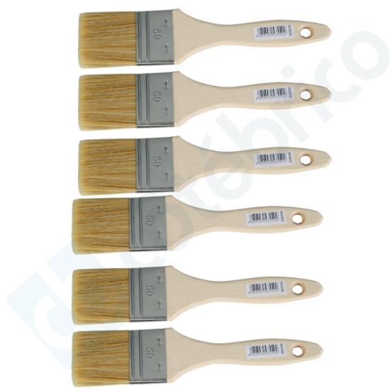 Lot de 6 brosses plates taille 50 outil parfait 943550X6