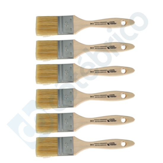 Lot de 6 brosses plates 40 outil parfait 943540X6