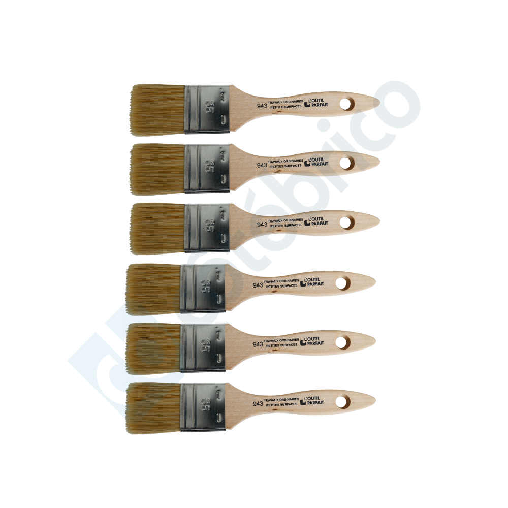 Lot de 6 brosses plates 35 outil parfait 943535X6