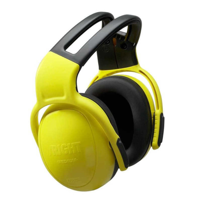 Casque anti bruit jaune msa left right