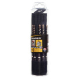 Trousse de forets sds plus booster plus L160 o 6 8 10 12 14 mm 10 pcs diager 072B