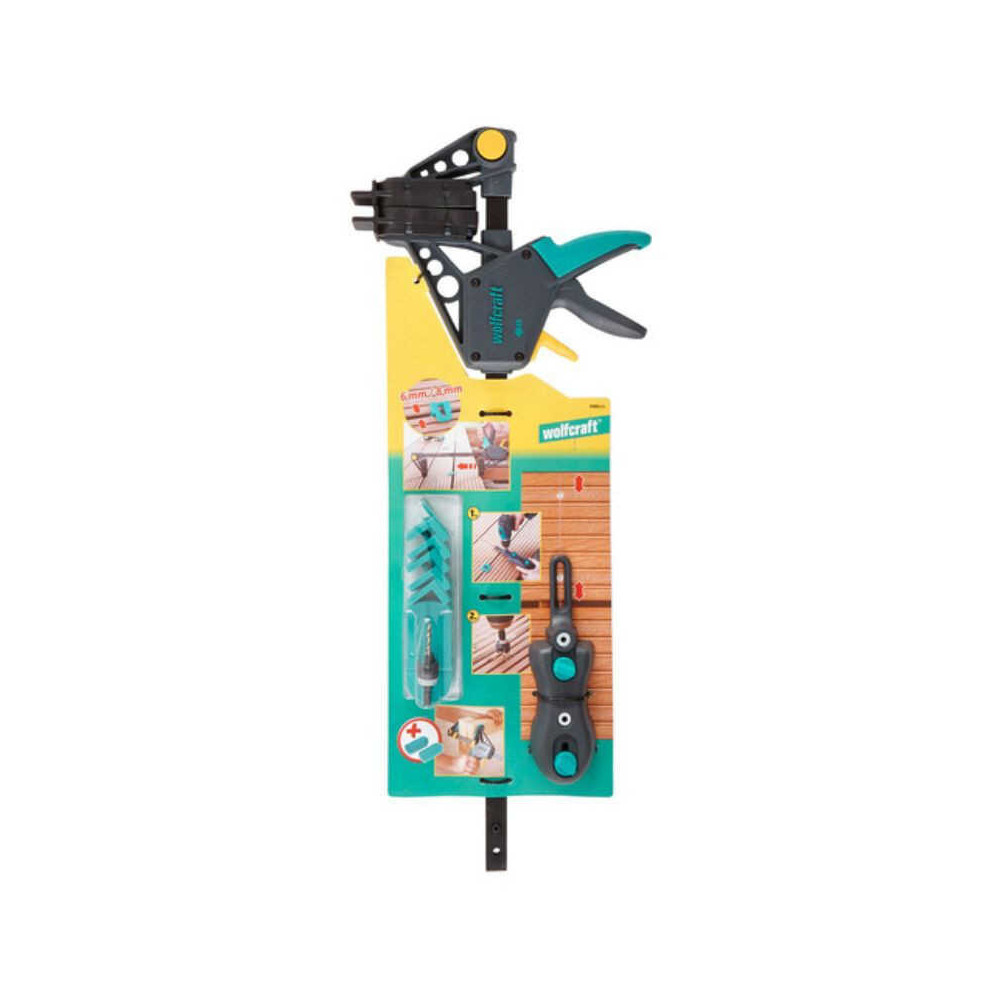 Kit de pose pour terrasse en bois wolfcraft 6988000