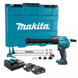 Pistolet a mastic sans fil avec batteries en coffret Makita DCG180RMEX