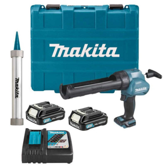 Pistolet a mastic 12 v cxt li ion 2X20 ah en valise Makita CG100DSAEB