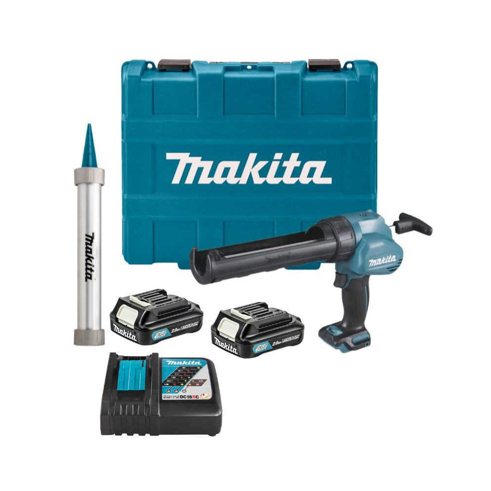 Pistolet a mastic 12 v cxt li ion 2X20 ah en valise Makita CG100DSAEB