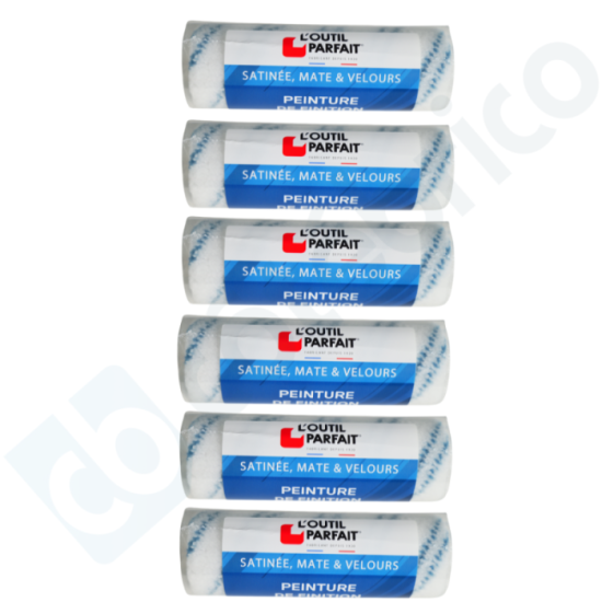 Lot de 6 manchons peinture de finition 180MM outil parfait 1267180X6