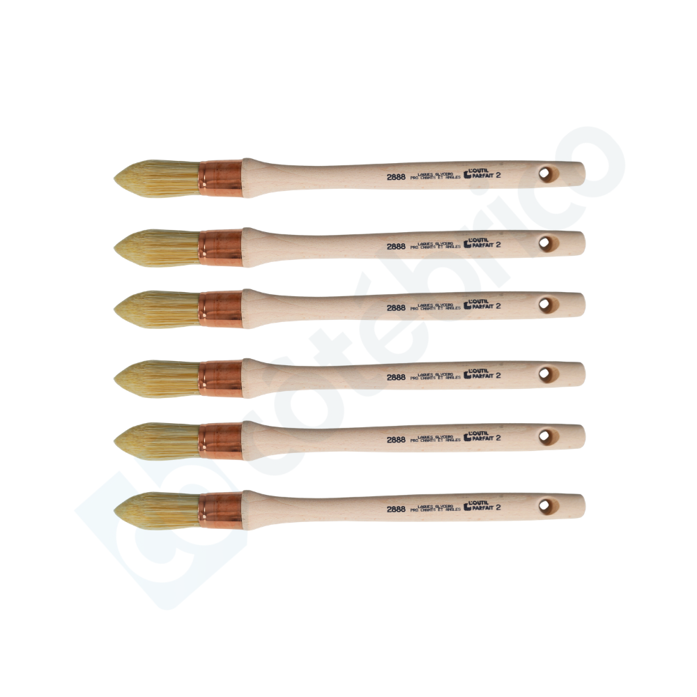 Lot de 6 brosses a rechampir N2 21MM outil parfait 2888502X6