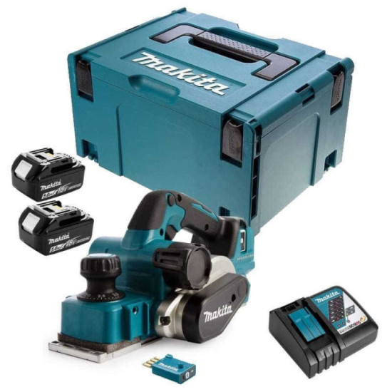 Rabot sans fil 18V avec moduke aws Makita DKP181RTJU