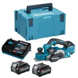 Rabot 40V xgt max 82MM 2X25 ah en makpac Makita KP001GD201
