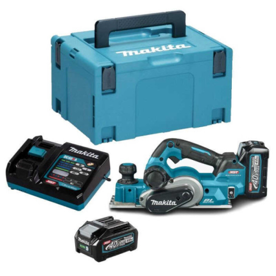 Rabot 40V xgt max 82MM 2X40 ah en makpac Makita KP001GM201