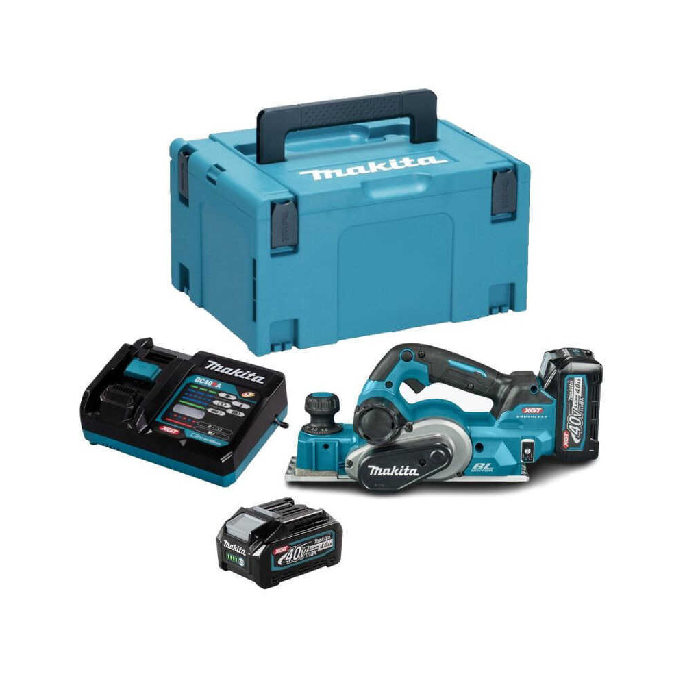 Rabot 40V xgt max 82MM 2X40 ah en makpac Makita KP001GM201