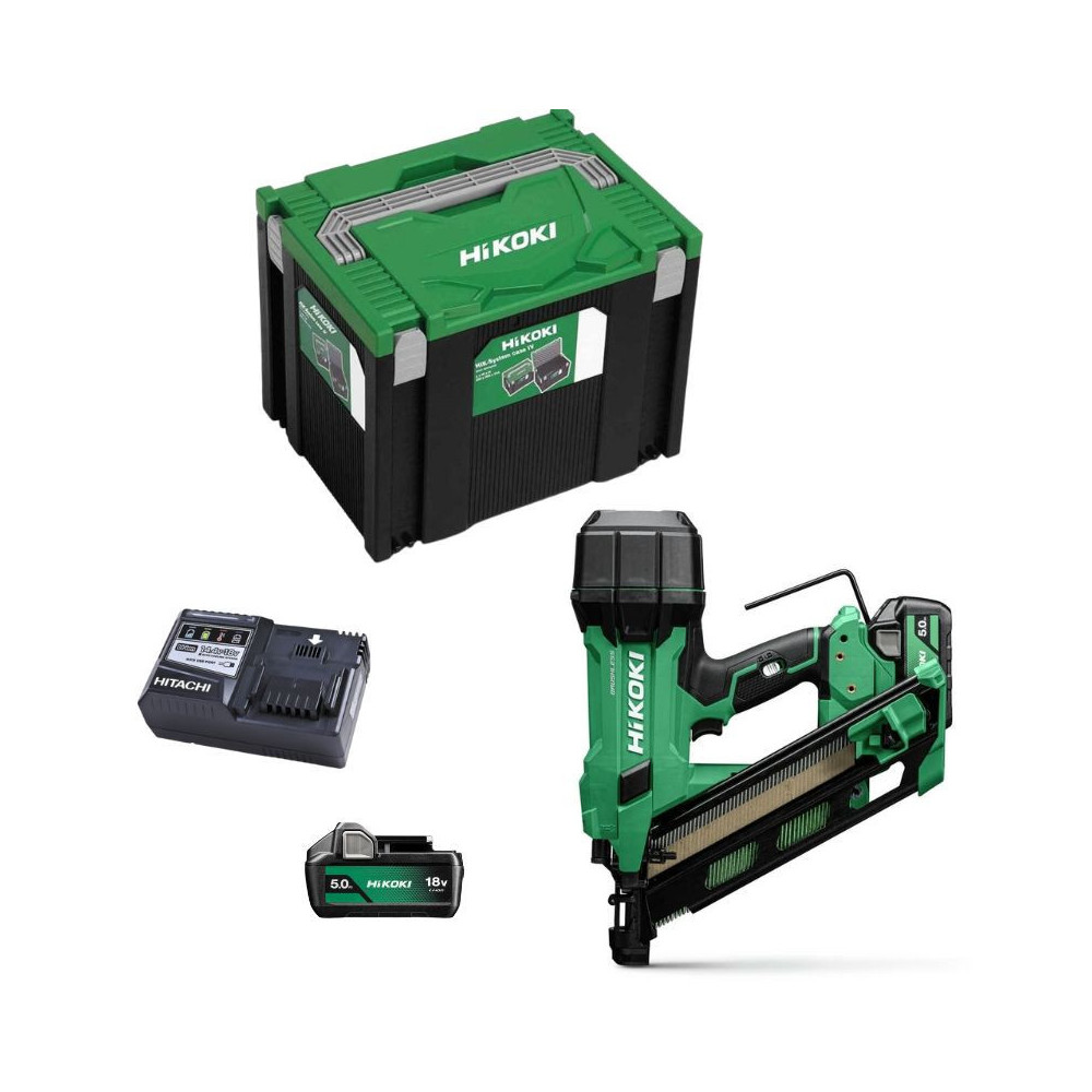 Cloueur a charpente 18V 2X50AH en hitcase Hikoki NR1890DCAWQZ