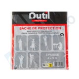 Bache de protection epaisse 4X5M 20M outil parfait 1049000