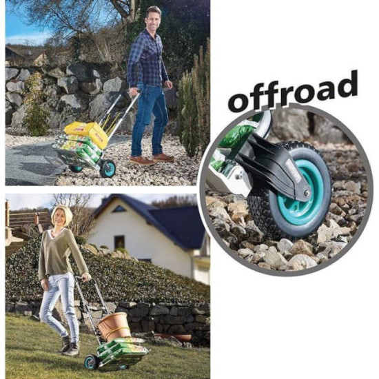 Diable universel pliable ts 850 offroad charge 100 kg wolfcraft 5503000