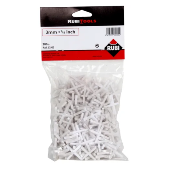 RUBI Croisillons joints 3 mm - Sachet 200 pièces