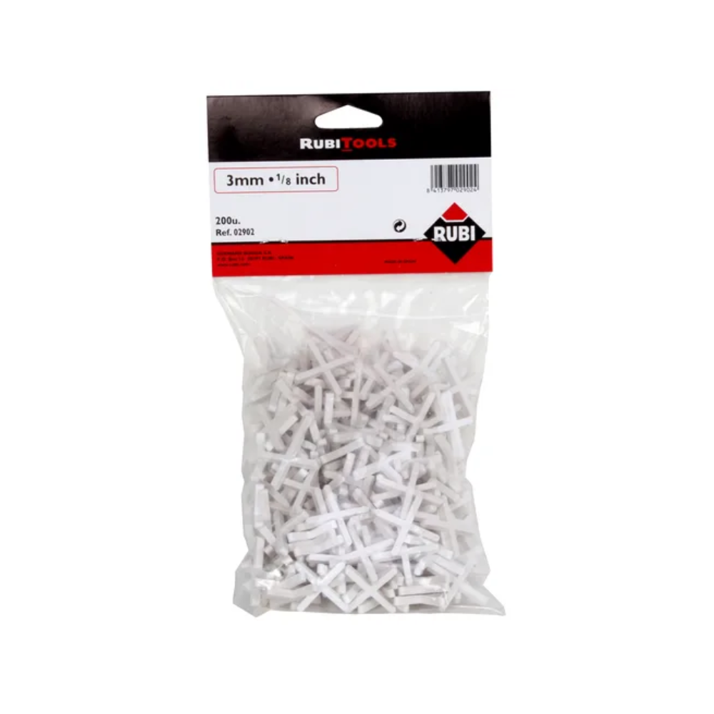 RUBI Croisillons joints 3 mm - Sachet 200 pièces