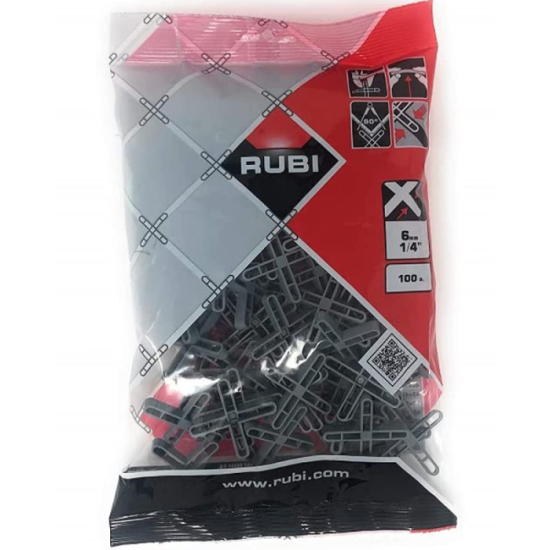 RUBI Croisillons joints 6 mm - Sachet 100 pièces