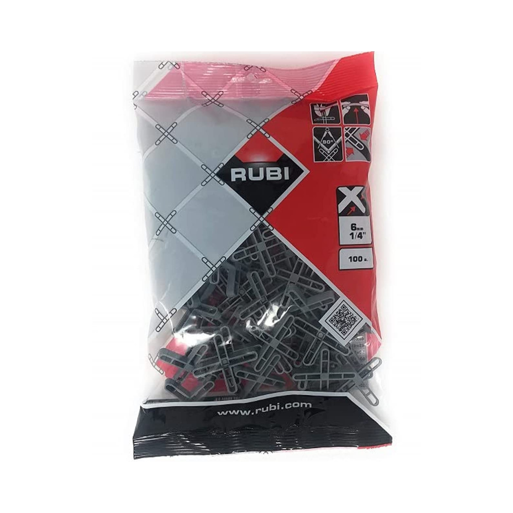 RUBI Croisillons joints 6 mm - Sachet 100 pièces