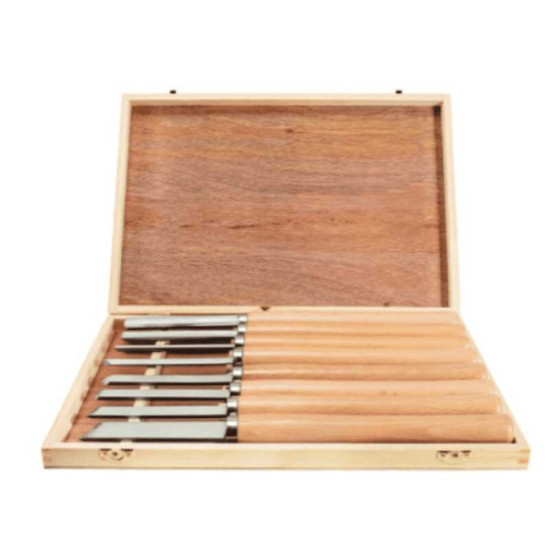 SCHEPPACH Jeu 8 outils de tournage sur bois
