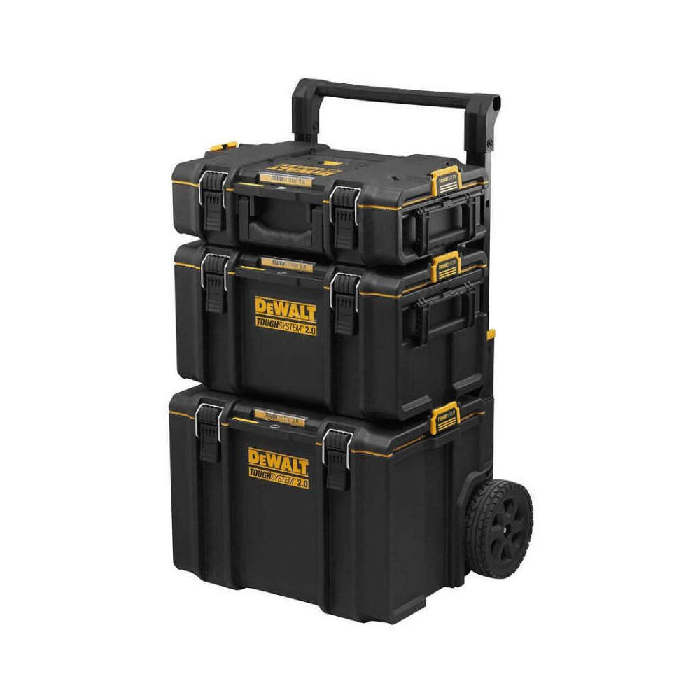 3 coffrets petite moyenne et grande contenance mobile Dewalt DWST83402 1