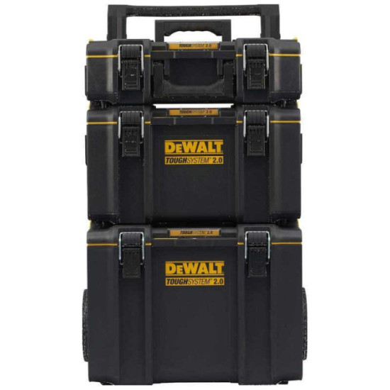 3 coffrets petite moyenne et grande contenance mobile Dewalt DWST83402 1