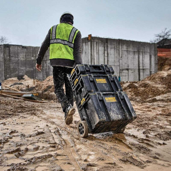 3 coffrets petite moyenne et grande contenance mobile Dewalt DWST83402 1