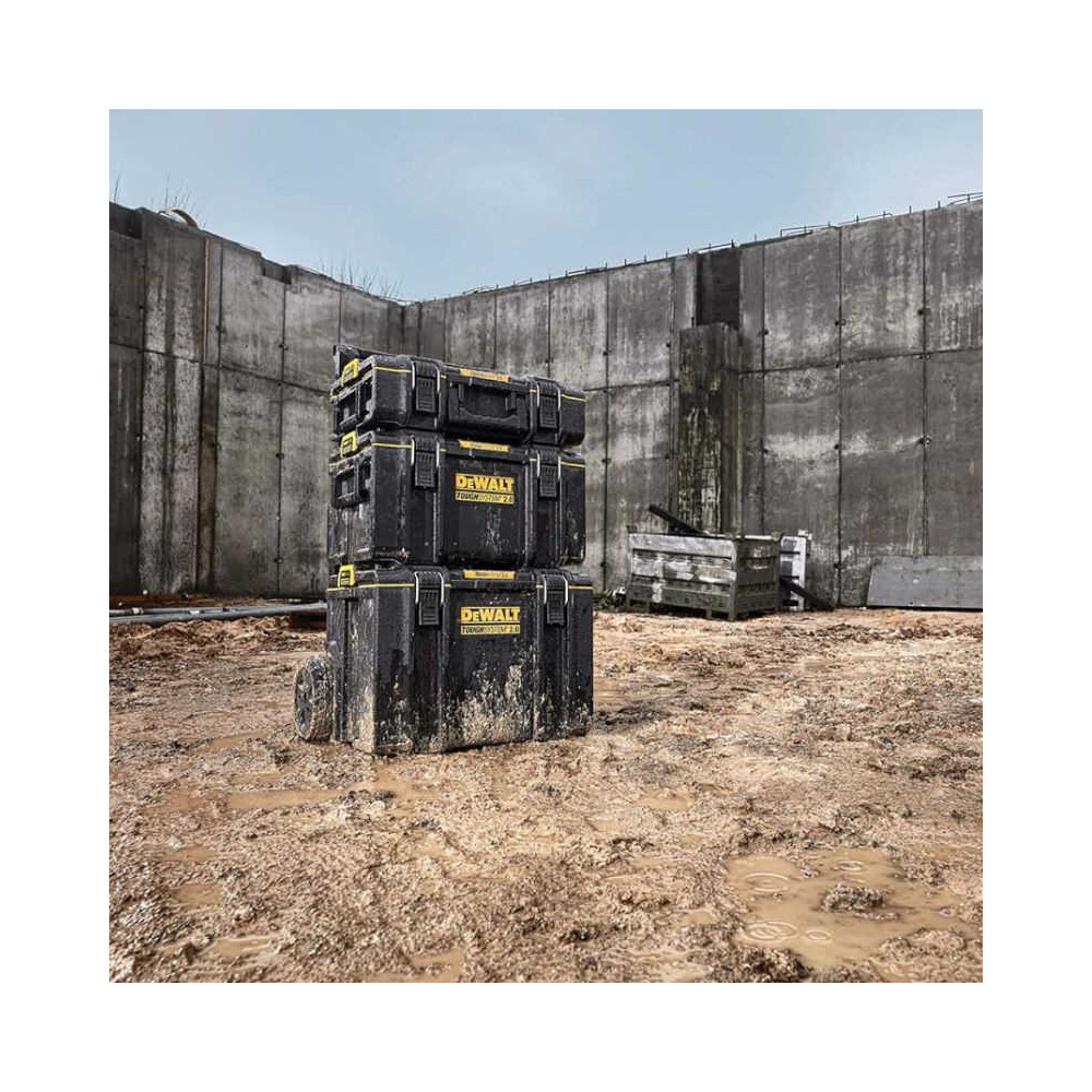 3 coffrets petite moyenne et grande contenance mobile Dewalt DWST83402 1