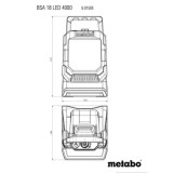 Projecteur de chantier bsa 18 led 4000 Metabo 601505850