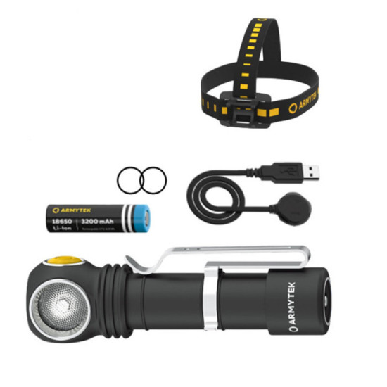 Lampe frontale wizard C2 wr couleur blanche 1100 lm armytek F06901C