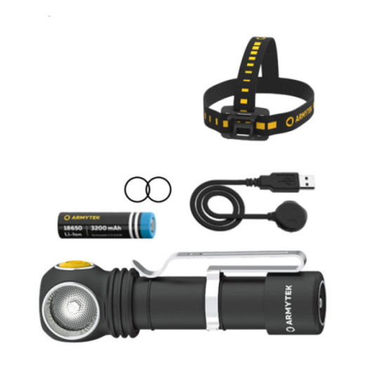 Lampe frontale wizard C2 wr rouge et blanc 1020LM 230LM armytek F06901W