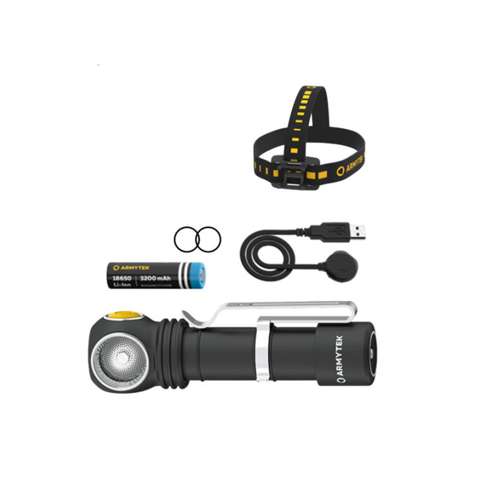 Lampe frontale wizard C2 wr rouge et blanc 1020LM 230LM armytek F06901W