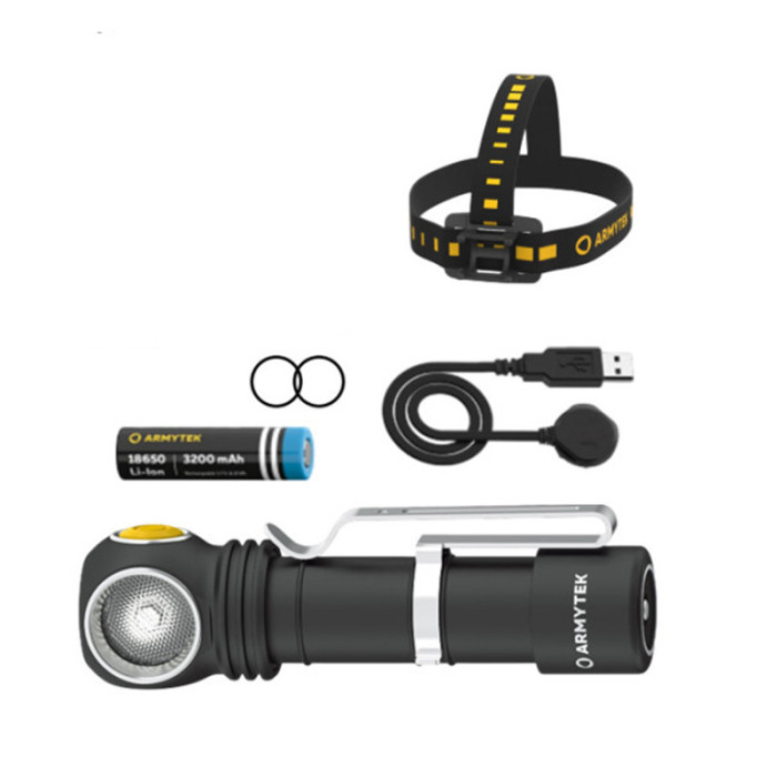 Lampe frontale wizard C2 wr rouge et blanc 1020LM 230LM armytek F06901W