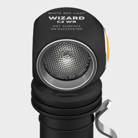 Lampe frontale wizard C2 wr rouge et blanc 1020LM 230LM armytek F06901W